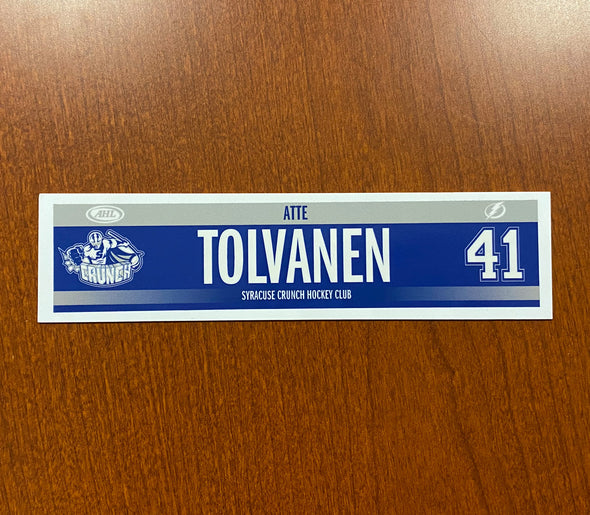 #41 Atte Tolvanen Road Nameplate - 2018-19