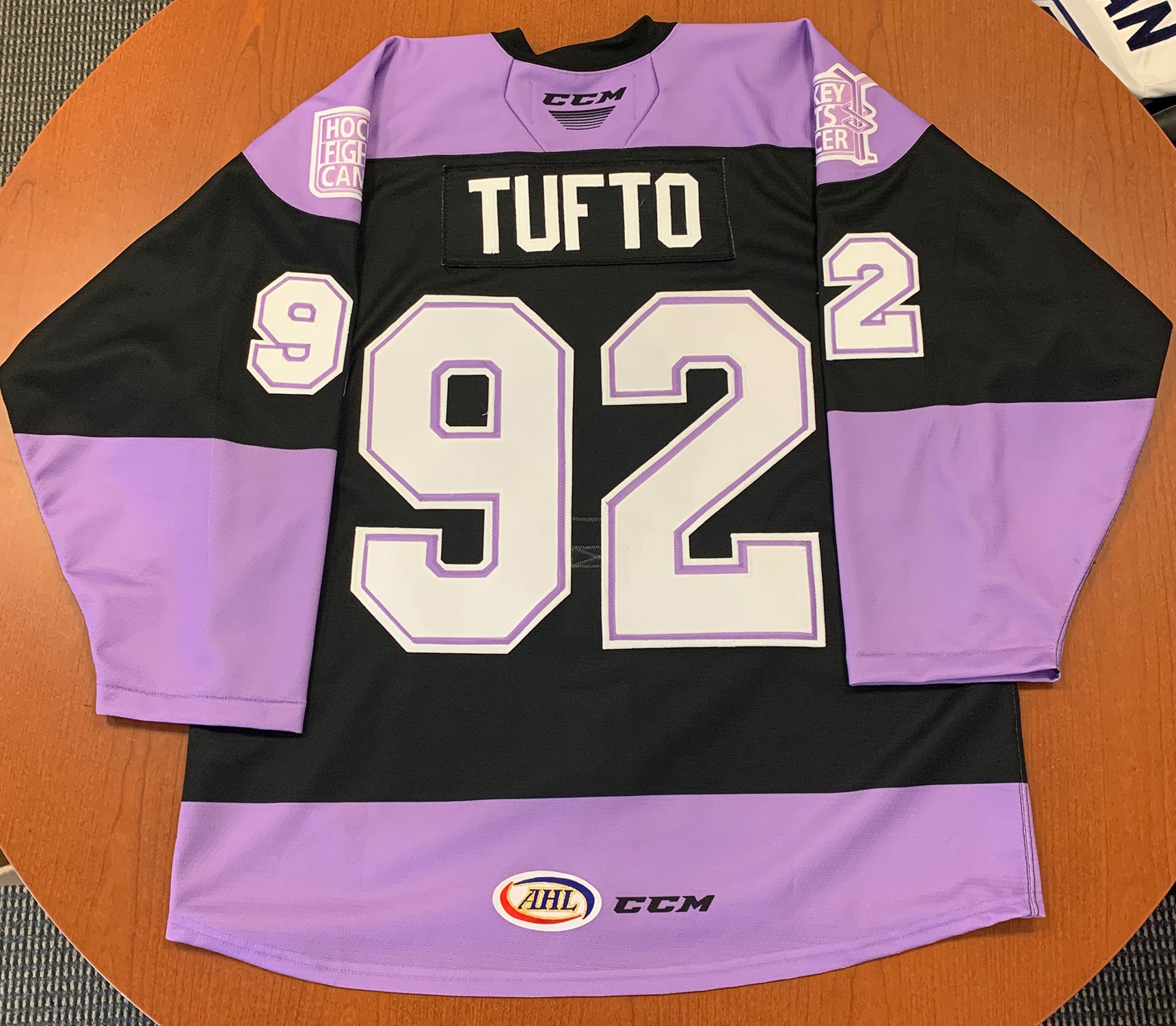 92 Odeen Tufto Hockey Fights Cancer Jersey - November 27, 2021