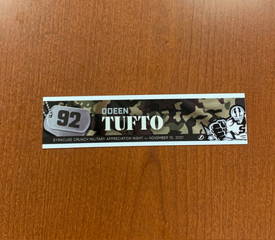 #92 Odeen Tufto Military Appreciation Nameplate - November 10, 2021
