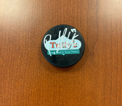 #17 Peter Abbandonato AUTOGRAPHED Tully's Puck - 2019-20