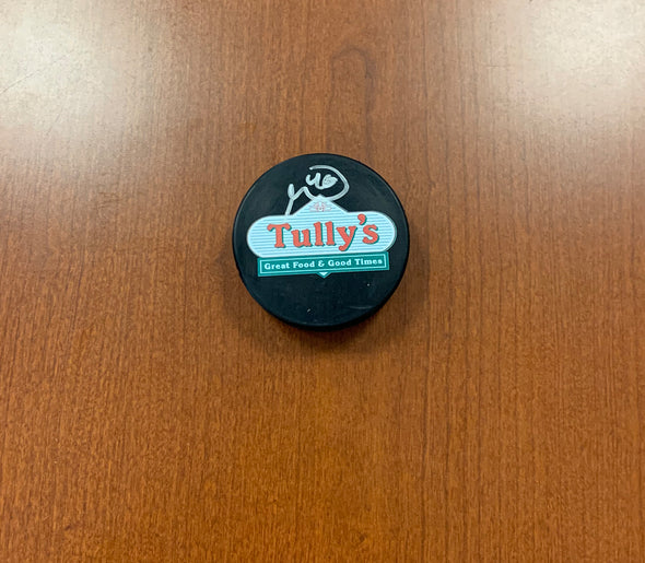 #46 Gemel Smith AUTOGRAPHED Tully's Puck - 2019-20