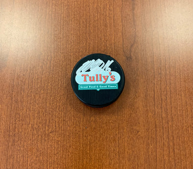#16 Otto Somppi AUTOGRAPHED Tully's Puck - 2019-20