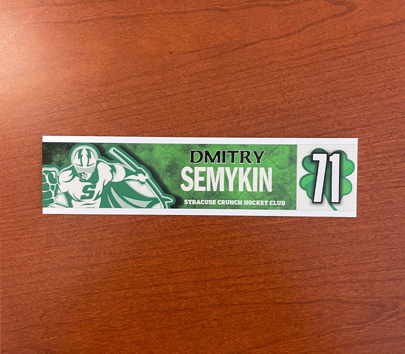 #71 Dmitry Semykin St. Patrick's Day Nameplate - March 11, 2023