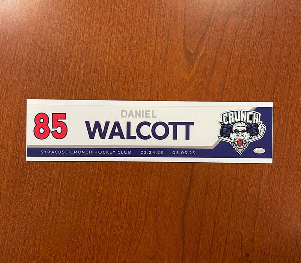 #85 Daniel Walcott Reverse Retro Nameplate - 2022-23 Season