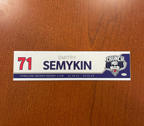 #71 Dmitry Semykin Reverse Retro Nameplate - 2022-23 Season