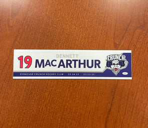 #19 Bennett MacArthur Reverse Retro Nameplate - 2022-23 Season