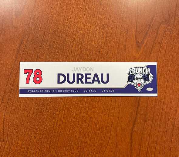 #78 Jaydon Dureau Reverse Retro Nameplate - 2022-23 Season