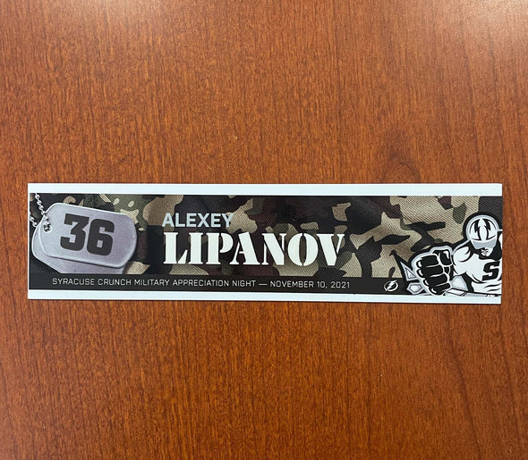 #36 Alexey Lipanov Military Appreciation Nameplate - November 10, 2021