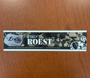 General Manager Stacy Roest Military Appreciation Nameplate - November 10, 2021