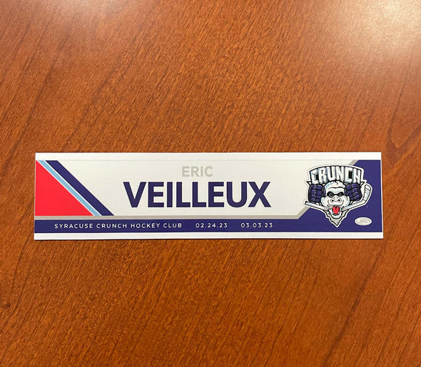 Eric Veilleux Reverse Retro Nameplate - 2022-23 Season