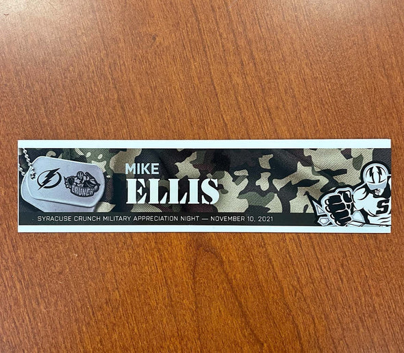 Director of Skill Development Mike Ellis Military Appreciation Nameplate - November 10, 2021