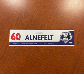 #60 Hugo Alnefelt Reverse Retro Nameplate - 2022-23 Season