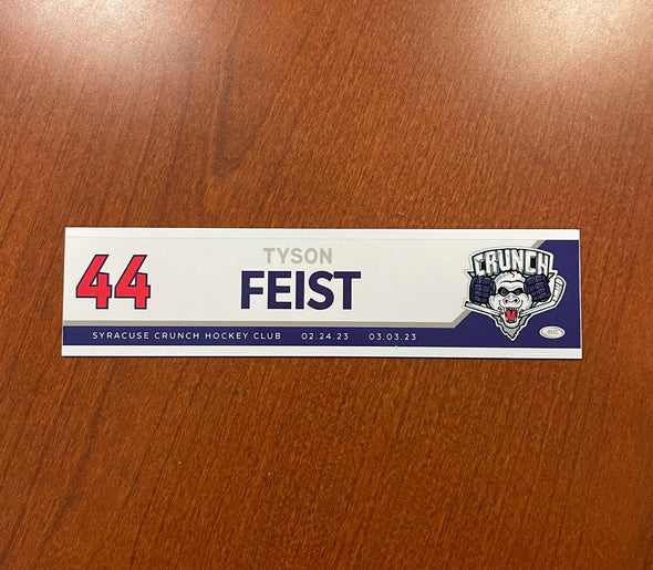 #44 Tyson Feist Reverse Retro Nameplate - 2022-23 Season