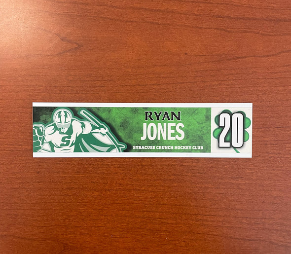 #20 Ryan Jones St. Patrick's Day Nameplate - March 11, 2023