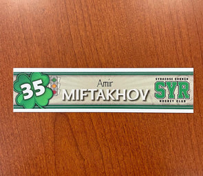 #35 Amir Miftakhov St. Patrick's Day Nameplate - March 16, 2022