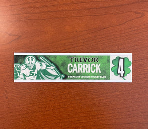 #4 Trevor Carrick St. Patrick's Day Nameplate - March 11, 2023
