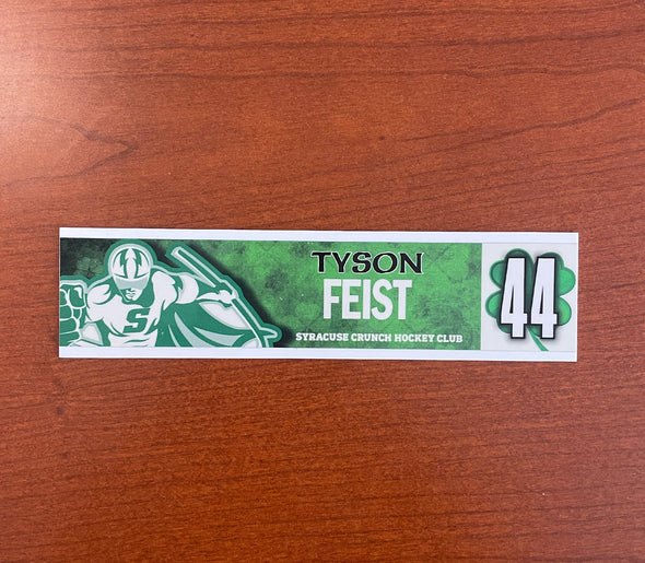 #44 Tyson Feist St. Patrick's Day Nameplate - March 11, 2023