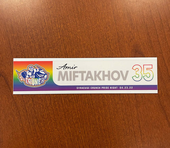#35 Amir Miftakhov Pride Nameplate - April 23, 2022