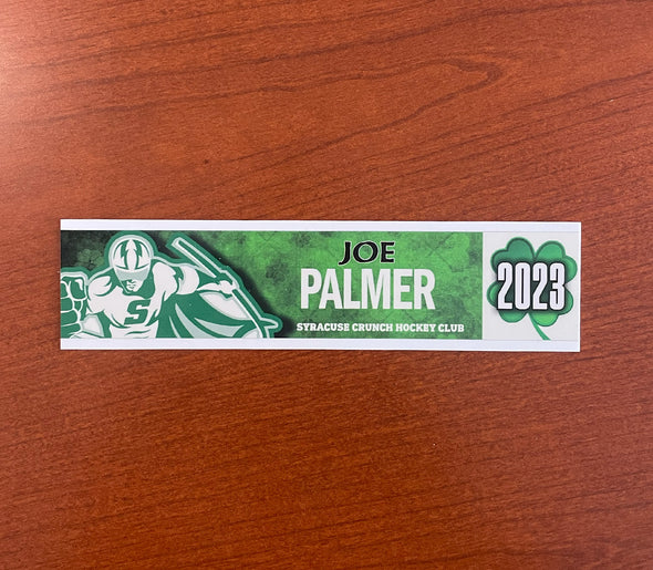 Joe Palmer St. Patrick's Day Nameplate - March 11, 2023