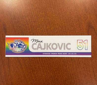 #51 Max Cajkovic Pride Nameplate - April 23, 2022