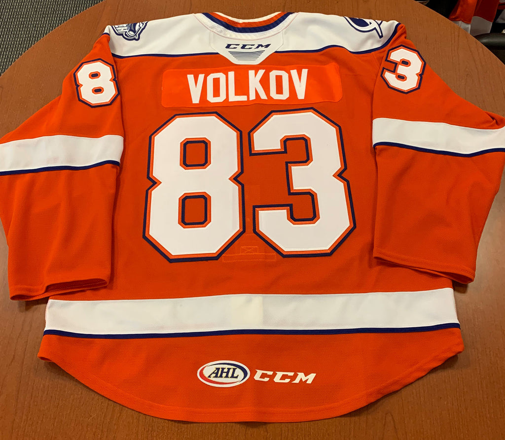 83 Alexander Volkov Orange Jersey - 2019-20 – Syracuse Crunch