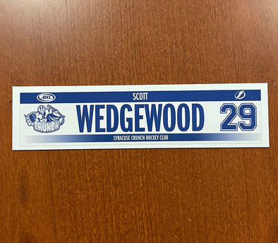#29 Scott Wedgewodd Home Nameplate - 2019-20