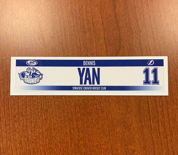 #11 Dennis Yan Home Nameplate - 2018-20
