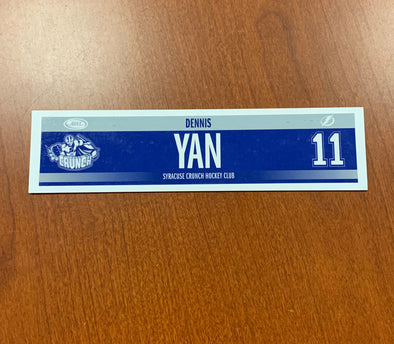 #11 Dennis Yan Road Nameplate - 2018-20